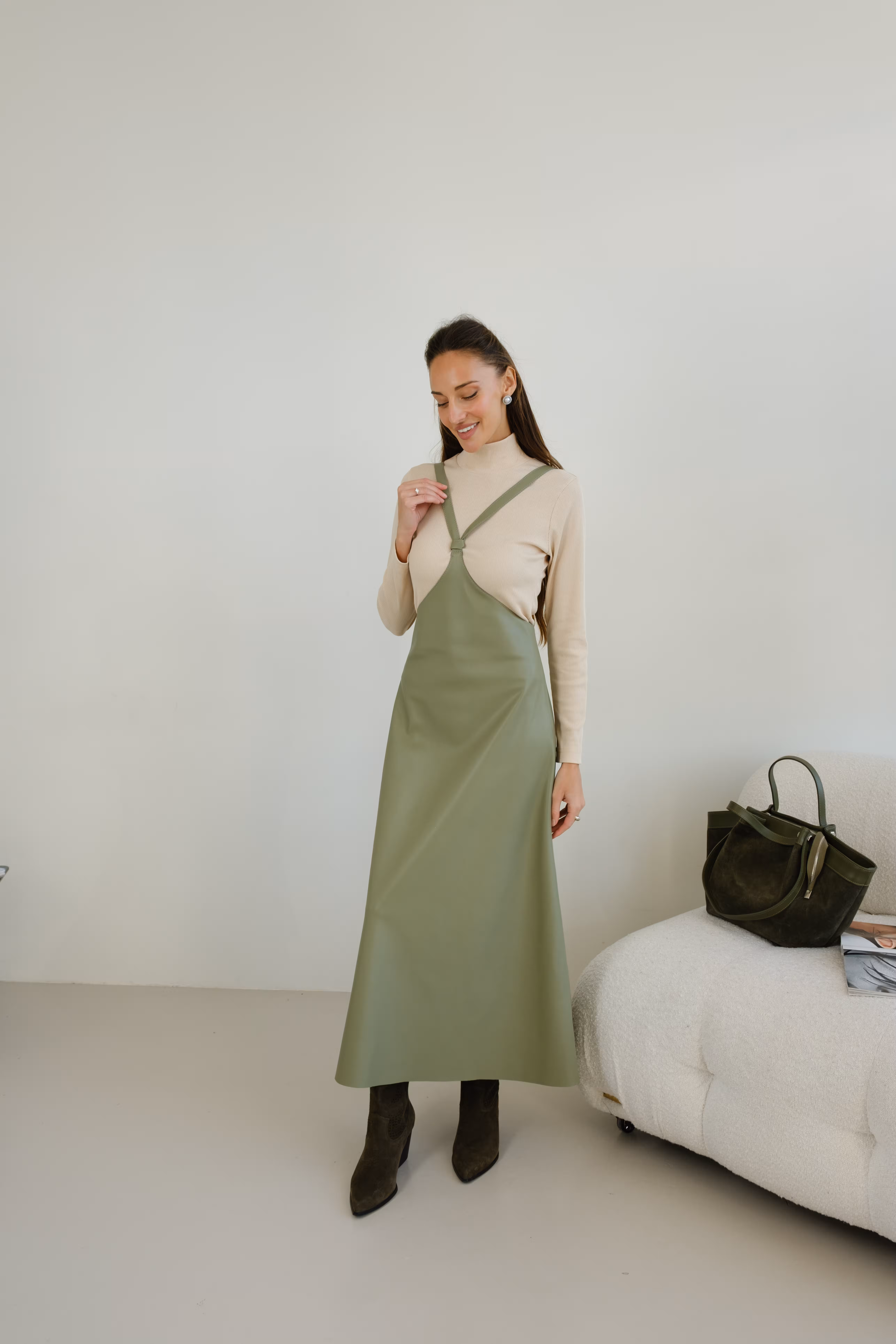 Leather Sundress with Straps 1