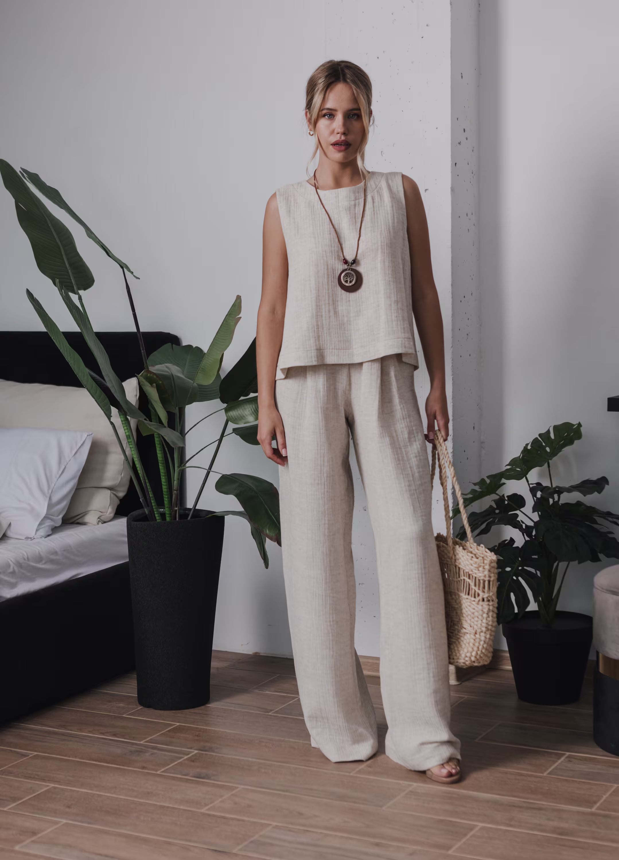 Hemp Palazzo Pants 1