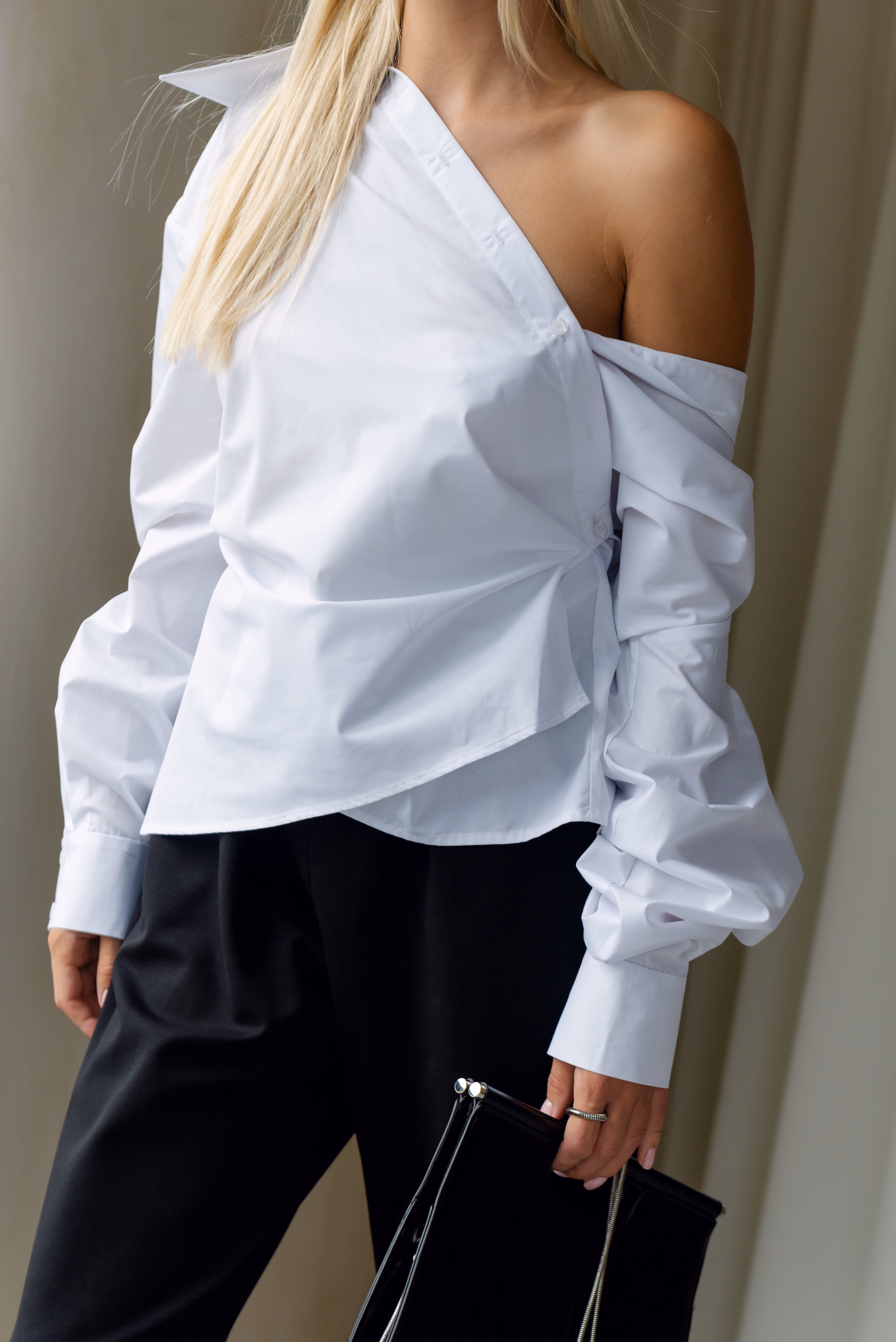 Wrap Cotton Shirt 1