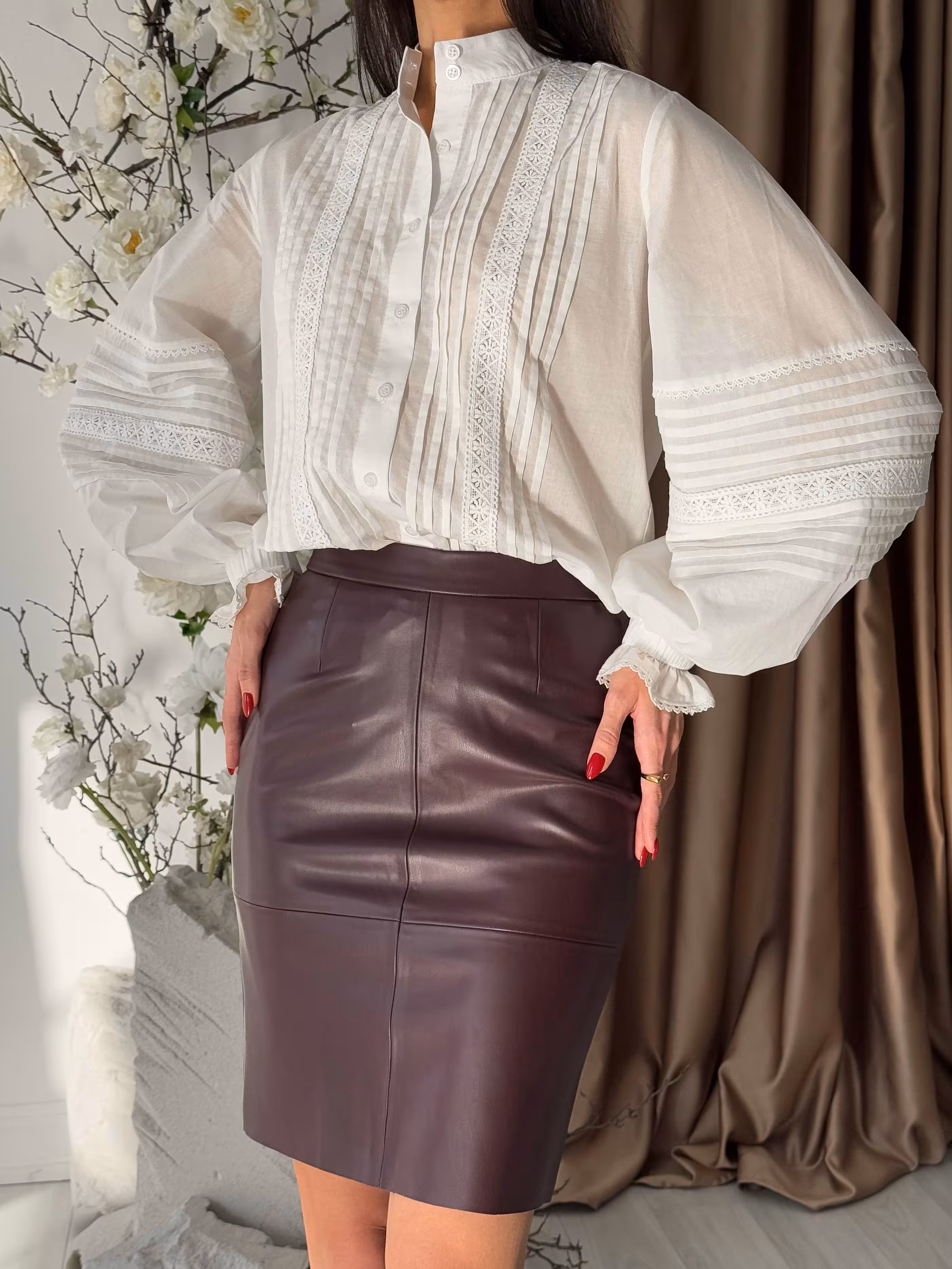 Leather Mini Skirt 1